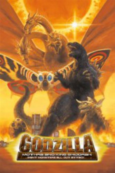 poster Godzilla, Mothra and King Ghidorah
